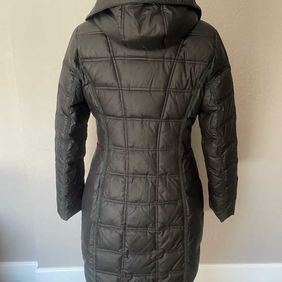 Black Duck Down Coat with Hood - Picture 3 of 7